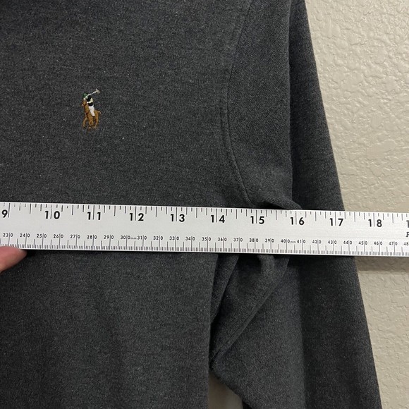 Polo Ralph Lauren Boys Sweatshirt Size M 10-12 1/4 Zip Pullover Gray - Picture 5 of 8